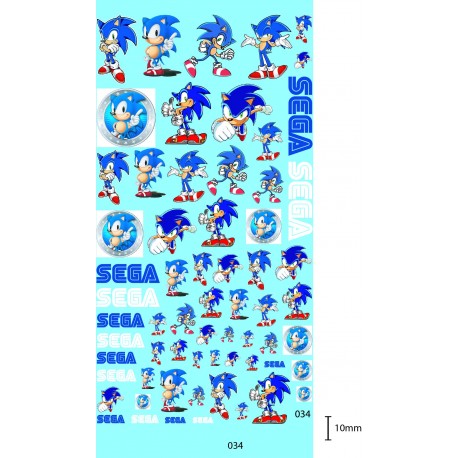 DECALCOMANIES SEGA SONIC