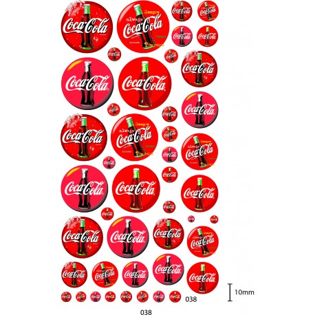 DECALCOMANIES COCA COLA 3