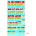 DECALCOMANIES HARIBO TEXTE