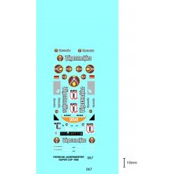 DECALS PORSCHE JAGERMEISTER SUPER CUP 1988