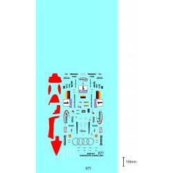 DECALS AUDI N°1 LE MANS 2001