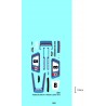 DECALS PORSCHE RSR TARGA FLORIO 1973 MARTINI