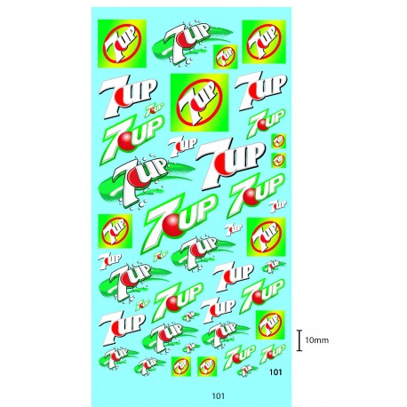 DECALCOMANIES SEVEN UP - 7 UP