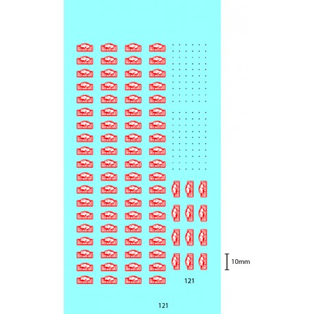 DECALCOMANIES PLAQUR RALLYE MONTE CARLO 2008 2018 1-43