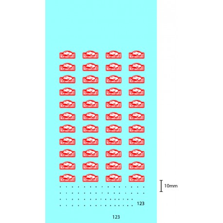 DECALS RALLYE MONTE CARLO 2008 2018 1-24